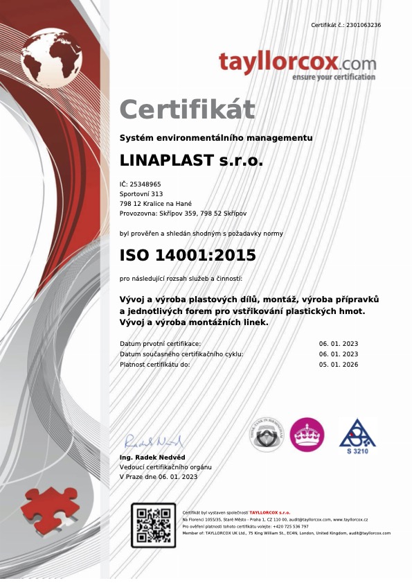 Certifikát ISO